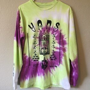 Vans tie dye men’s long sleeve shirt